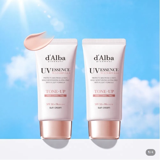 달바 비건 워터풀 핑크 톤업 선크림 · 50ml 2개 (1+1)